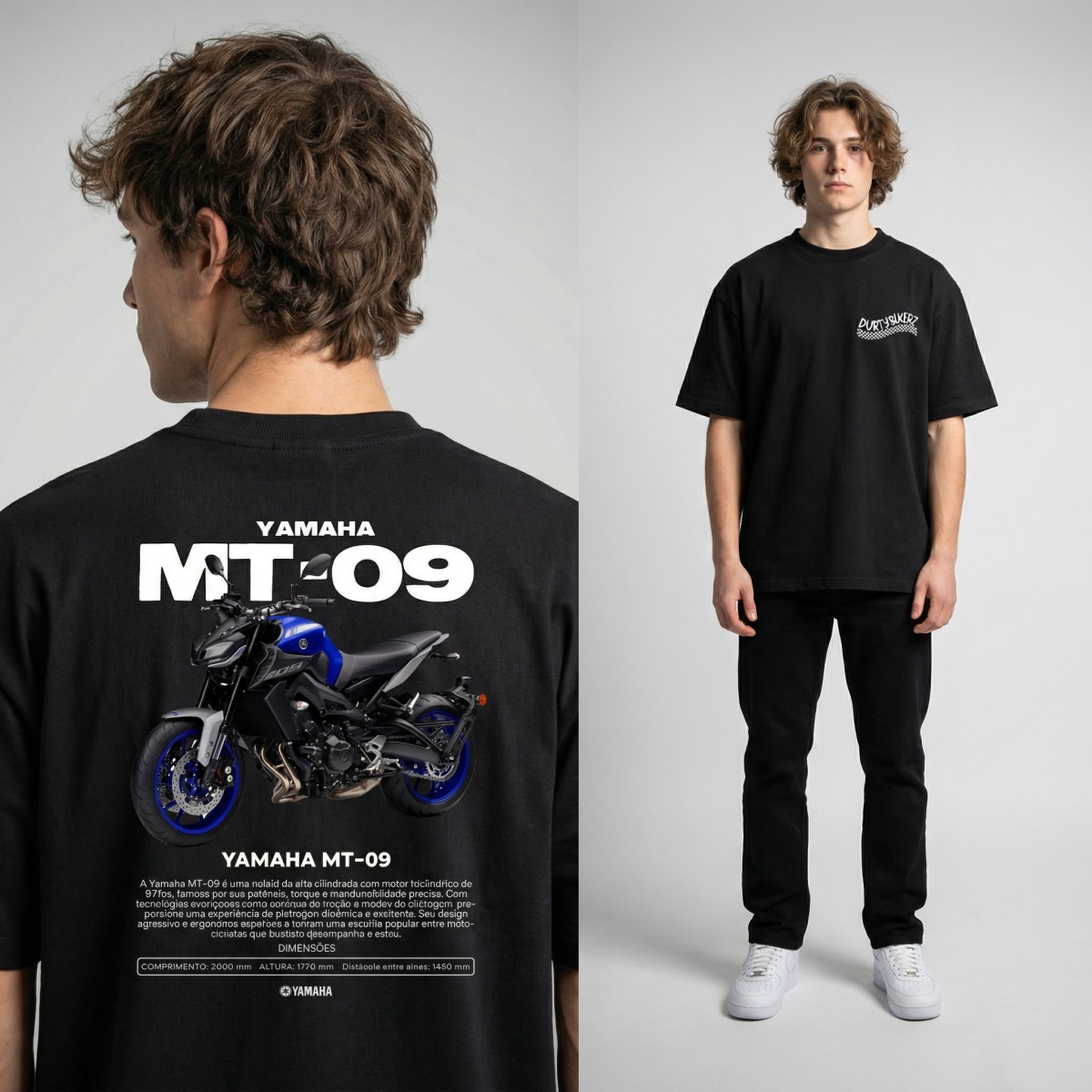 Camiseta de la marca Yamaha MT - Streetwear Brand Graphics reseña y precio