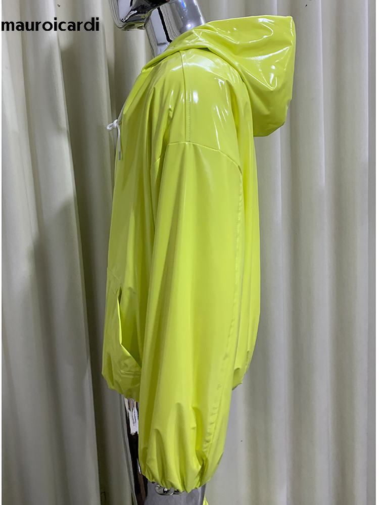 Chaqueta de Cuero Brillante Ex - Streetwear Brand Clothing reseña y precio