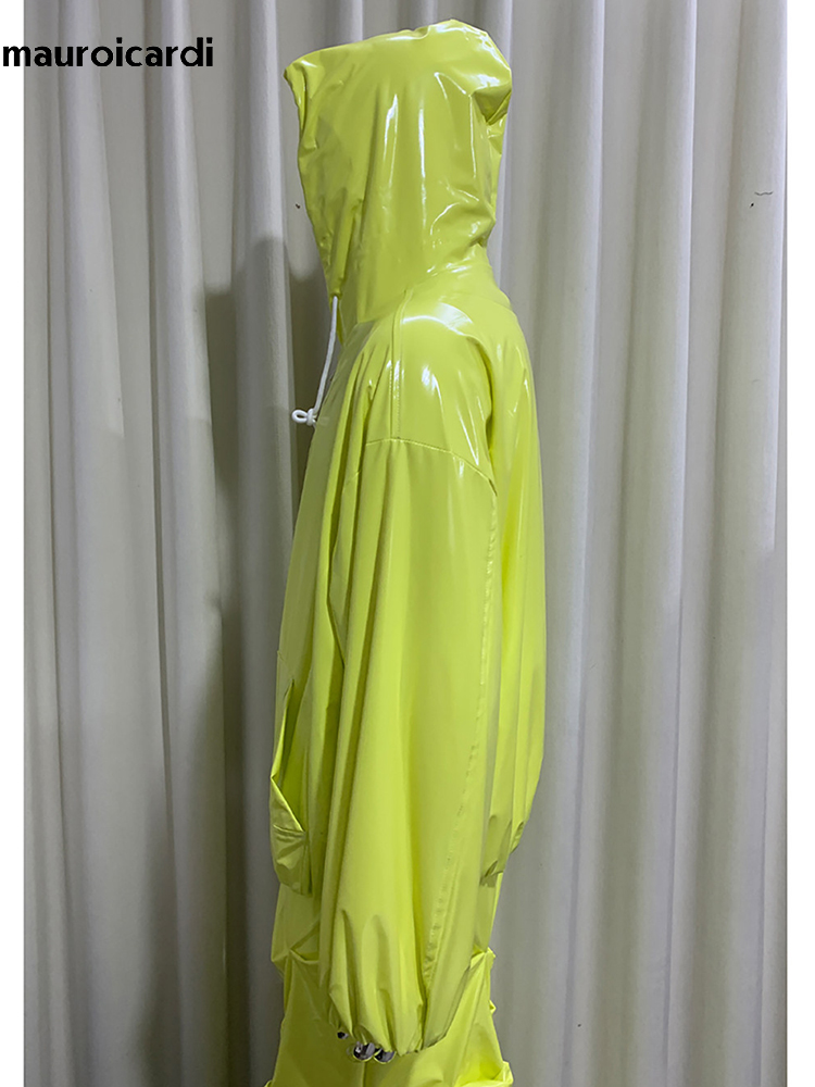 Chaqueta de Cuero Brillante Ex - Streetwear Brand Clothing reseña y precio