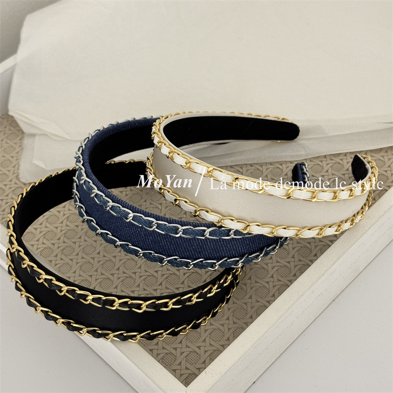 Diadema de tela vaquera con ca - Streetwear Brand New reseña y precio