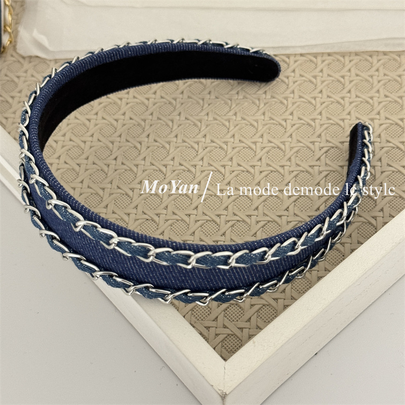 Diadema de tela vaquera con ca - Streetwear Brand New reseña y precio