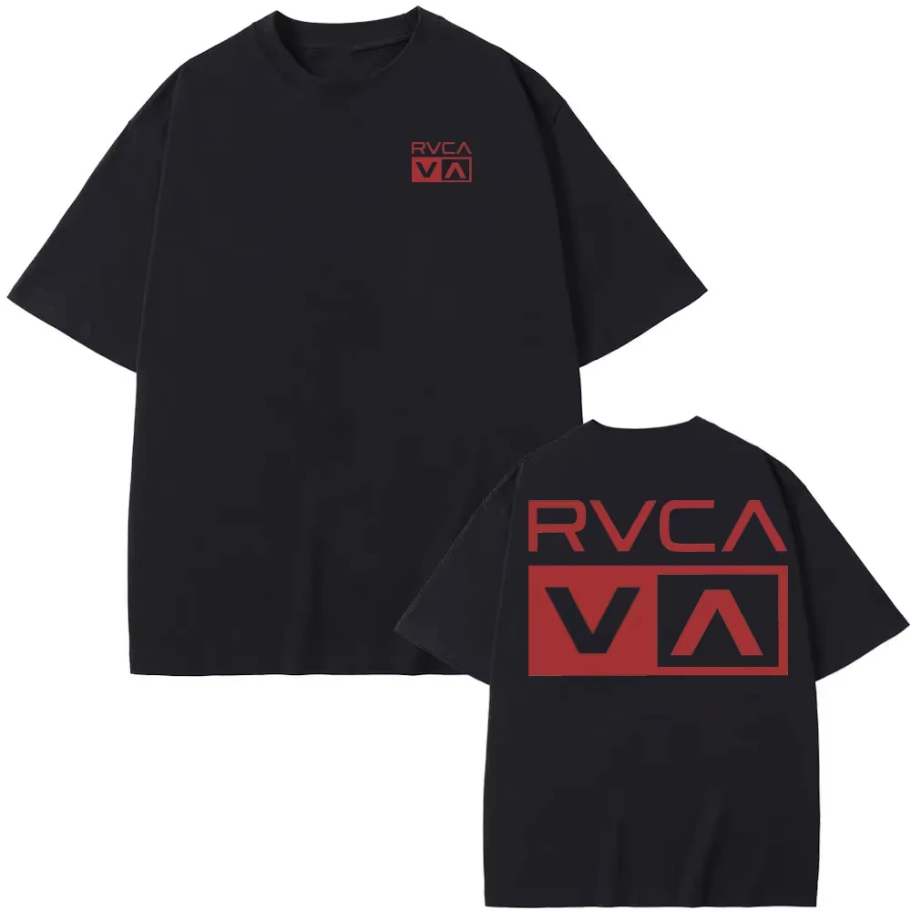 Camiseta RVCA negra de verano, - Streetwear Brand Clothing reseña y precio
