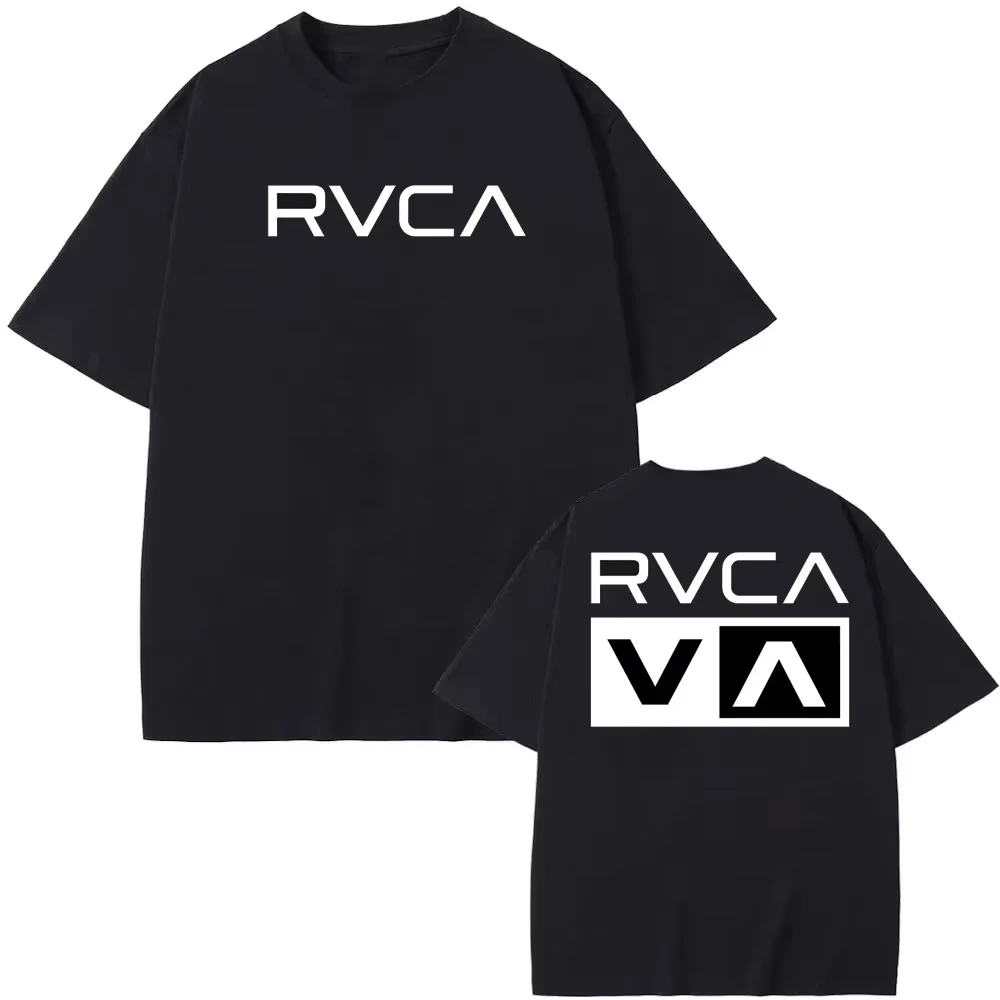 Camiseta RVCA negra de verano, - Streetwear Brand Clothing reseña y precio